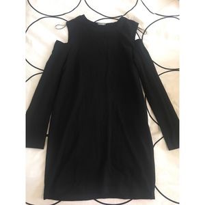 Zara W&B Cold Shoulder Dress